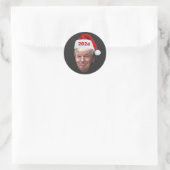 Funny Santa Trump 2024 Weihnachten Trump Liebhaber Runder Aufkleber (Tasche)