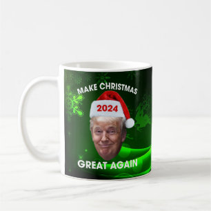 Funny Santa Trump 2024 Weihnachten wieder großarti Kaffeetasse
