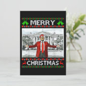 Funny Santa Trump frohe Weihnachten (Stehend Vorderseite)