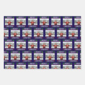 Funny Santa Trump frohe Weihnachten Geschenkpapier Set (Vorderseite 3)