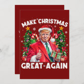 Funny Santa Trump Geschenk | Trump Weihnachten (Vorne/Hinten)