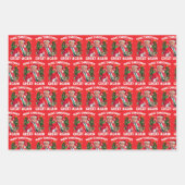 Funny Santa Trump Gift Wrap Geschenkpapier Set (Vorderseite 2)