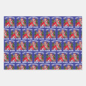 Funny Santa Trump Gift Wrap Geschenkpapier Set (Vorderseite)
