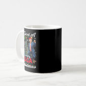 Funny Santa Trump haben Sie ein frohes Weihnachtsf Kaffeetasse (Vorderseite Links)