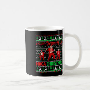 Funny Santa Trump haben Sie ein frohes Weihnachtsf Kaffeetasse
