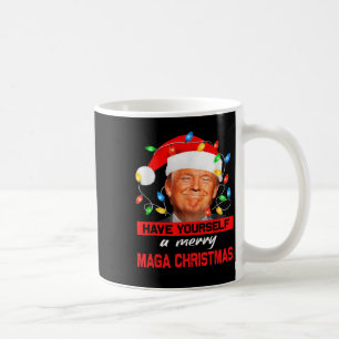 Funny Santa Trump haben Sie ein frohes Weihnachtsf Kaffeetasse