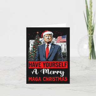 Funny Santa Trump haben Sie ein frohes Weihnachtsf Karte