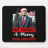 Funny Santa Trump haben Sie ein frohes Weihnachtsf Mousepad (Vorne)
