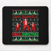Funny Santa Trump haben Sie ein frohes Weihnachtsf Mousepad (Vorne)