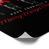 Funny Santa Trump haben Sie ein frohes Weihnachtsf Poster (Ecke)