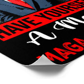 Funny Santa Trump haben Sie ein frohes Weihnachtsf Poster (Ecke)