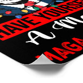 Funny Santa Trump haben Sie ein frohes Weihnachtsf Poster (Ecke)