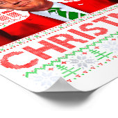 Funny Santa Trump Ill Be Home For Christmas Poster (Ecke)