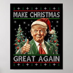 Funny Santa Trump macht Weihnachten wieder großart Poster