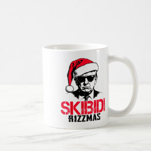 Funny Santa Trump Skibidi Rizzmas Dies ist die Sai Kaffeetasse