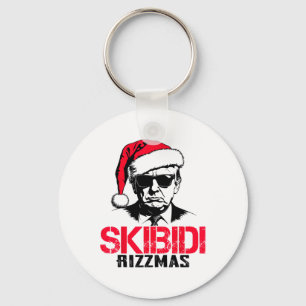 Funny Santa Trump Skibidi Rizzmas Dies ist die Sai Schlüsselanhänger