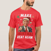 Funny Santa Trump | Weihnachten wieder groß rot ma T-Shirt (Vorderseite)