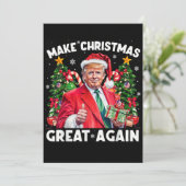 Funny Santa Trump | Weihnachten wieder großartig m (Stehend Vorderseite)