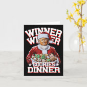 Funny Santa Trump Weihnachts Gewinner Cookies Karte (Gelbe Blume)