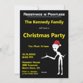 Funny Santa UFO Feiertagskarte (Rückseite)