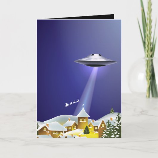 Funny Santa 🎅 🛸 UFO Weihnachten (Vorderseite)