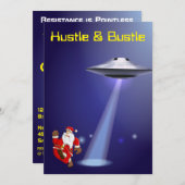 Funny Santa 🎅 🛸 UFO Weihnachten (Vorne/Hinten)