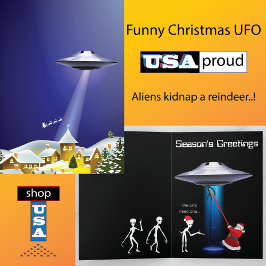 Funny Santa 🎅 🛸 UFO Weihnachten