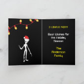 Funny Santa 🎅 🛸 UFO Weihnachtskarte Dankeskarte (Innenseite)