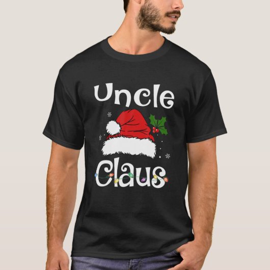 Funny Santa Uncle Claus Christmas Matching Family T-Shirt (Vorderseite)