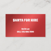 Funny Santa Visitenkarte (Rückseite)