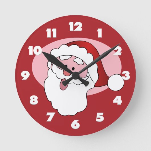 Funny Santa Wall Uhr (Vorderseite)