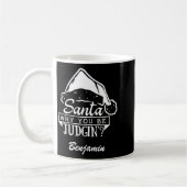 Funny Santa Why You Be Judgin T Shirt Kaffeetasse (Links)