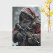 Funny Santa Zweite Änderung für Weihnachten Karte (Gelbe Blume)