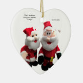 Funny Santa's erzählende Witze Weihnachten Keramik Ornament (Rechts)