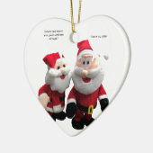 Funny Santa's erzählende Witze Weihnachten Keramik Ornament (Links)