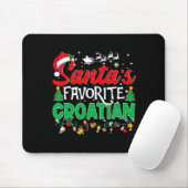 Funny Santas Favorite Croatian Christmas Santa Mousepad (Mit Mouse)