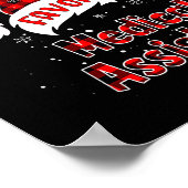 Funny Santa's Favorite Medical Istant Christmas Pa Poster (Ecke)