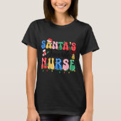 Funny Santa's Favorite Nurse Christmas Nursing Xma T-Shirt (Vorderseite)