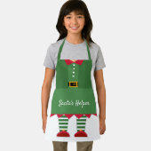 Funny Santa's Helper Elf Grünen Weihnachten Schürze (Insitu)