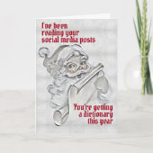 Funny Santas las Weihnachten in den sozialen Medie (Vorderseite)