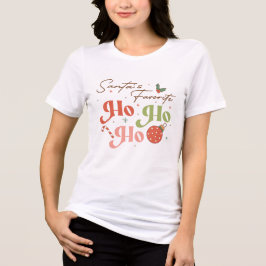 Funny Santa's Lieblings Ho Ho Ho Weihnachten Tri-Blend Shirt