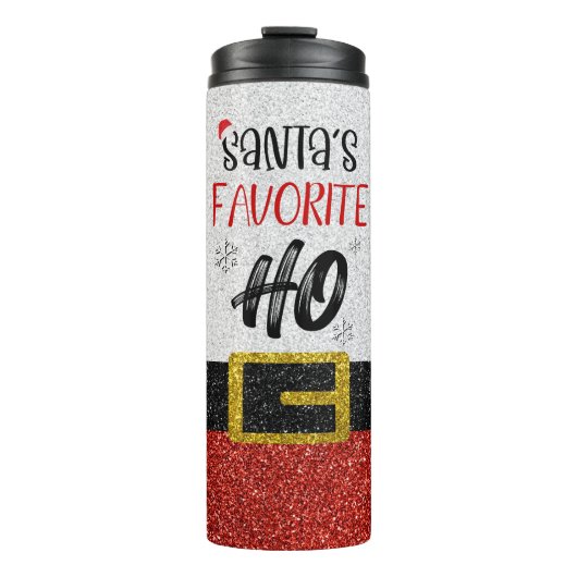 Funny Santa's Lieblings-Ho Thermosbecher (Vorderseite)