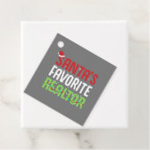 Funny Santa's Lieblings-Realtor-Anwesen Agent Xmas Geschenkanhänger (Beispiel)