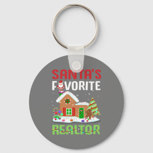 Funny Santa's Lieblings-Realtor-Anwesen Agent Xmas Schlüsselanhänger