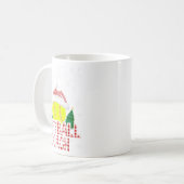 Funny Santa's Lieblings Softball Coach Weihnachten Kaffeetasse (Vorderseite Links)