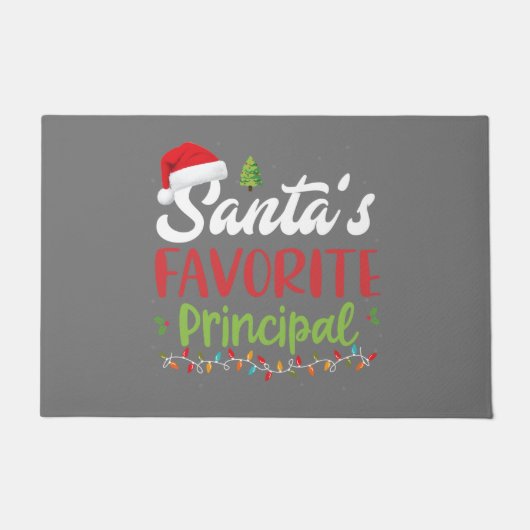 Funny Santa's Lieblingsweihnachtsfest Fußmatte (Vorderseite)