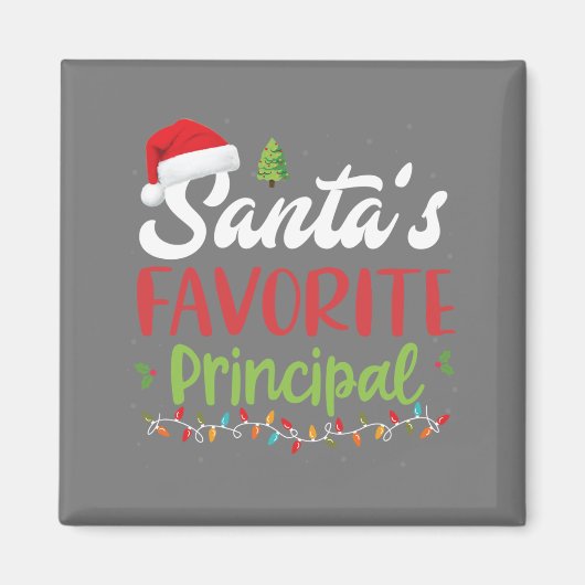 Funny Santa's Lieblingsweihnachtsfest Magnet (Vorne)