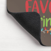 Funny Santa's Lieblingsweihnachtsfest Mousepad (Ecke)