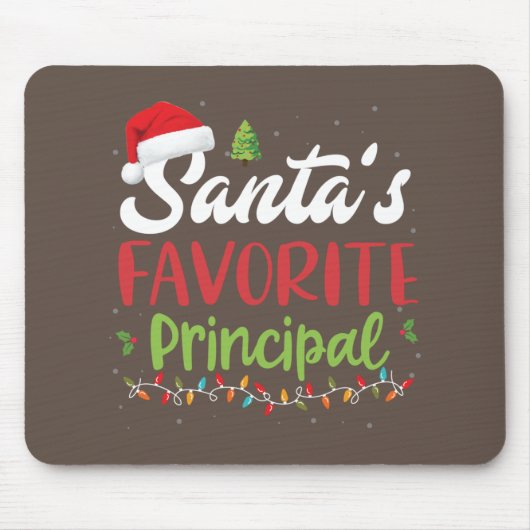 Funny Santa's Lieblingsweihnachtsfest Mousepad (Vorne)