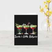 Funny Santa's Little Helpers Tail Humor Holiday Xm Karte (Gelbe Blume)